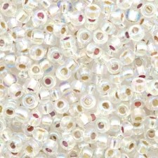 Miyuki rocailles Perlen 8/0 - Silverlined ab crystal 8-1001